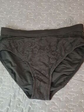 Black Lace Bikini Bottoms size 12